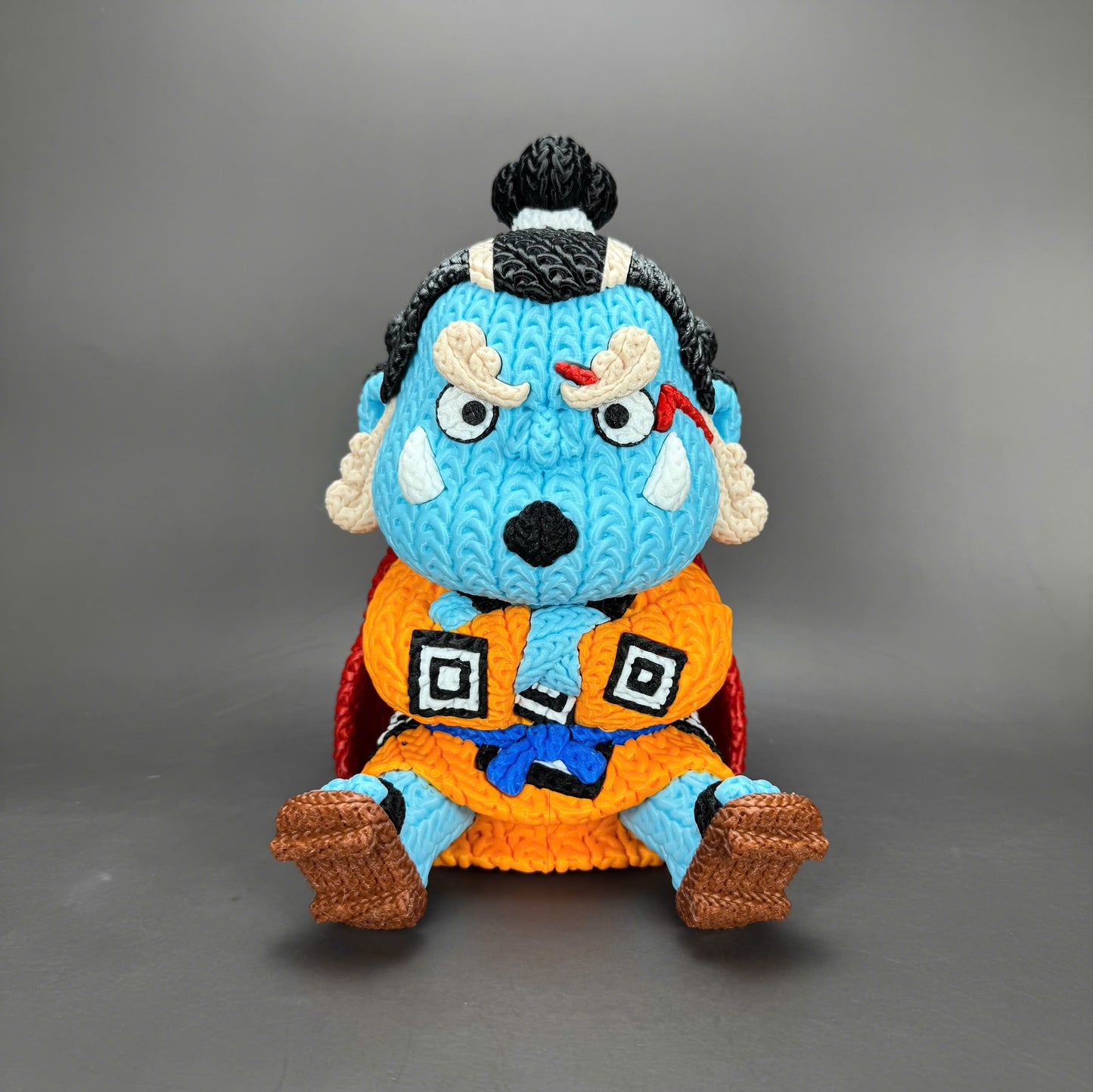 Pupazzo Jinbe effetto knitted – Figure decorativa stampata in 3D