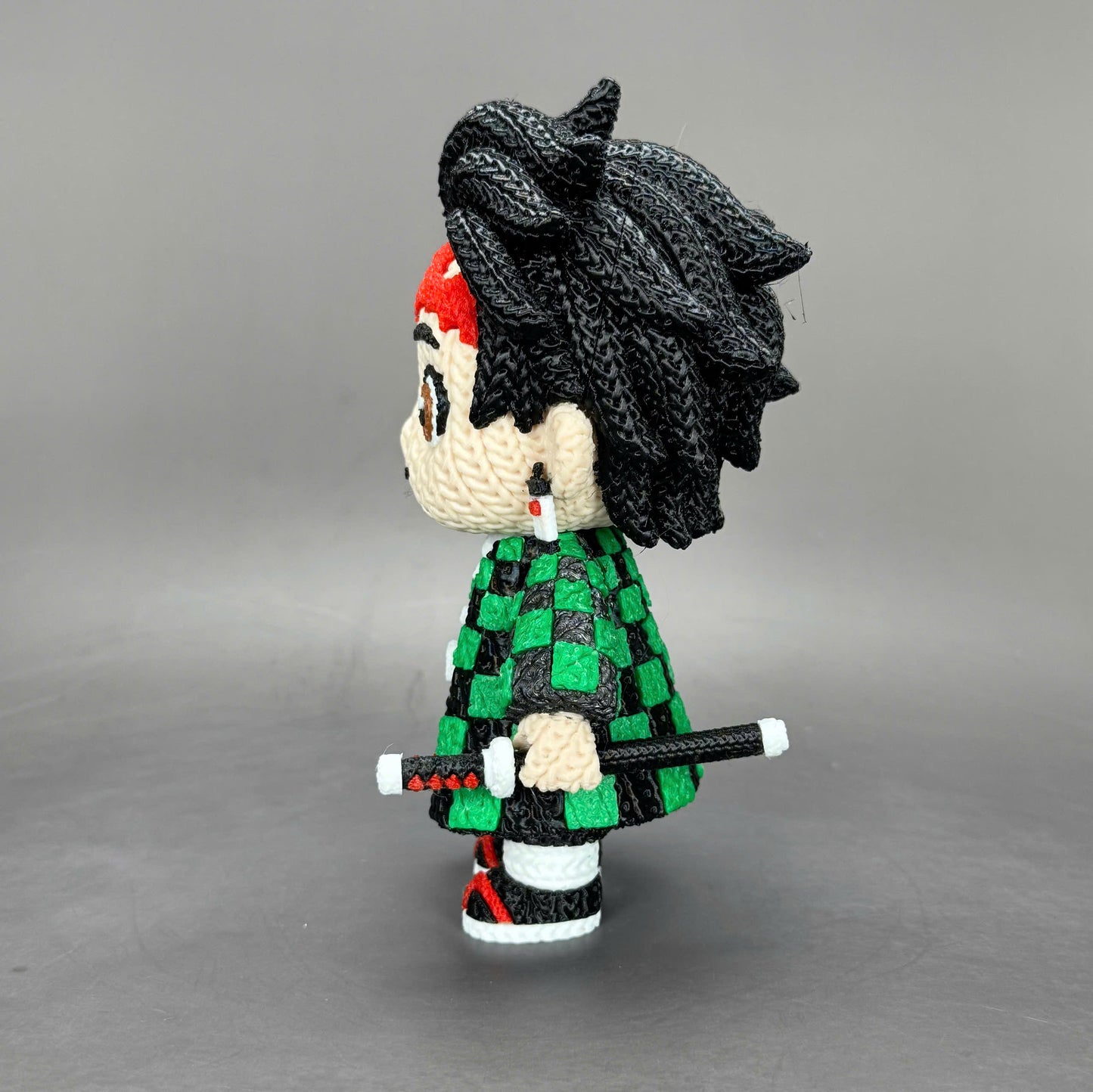 Pupazzo Tanjiro effetto knitted – Figure decorativa stampata in 3D