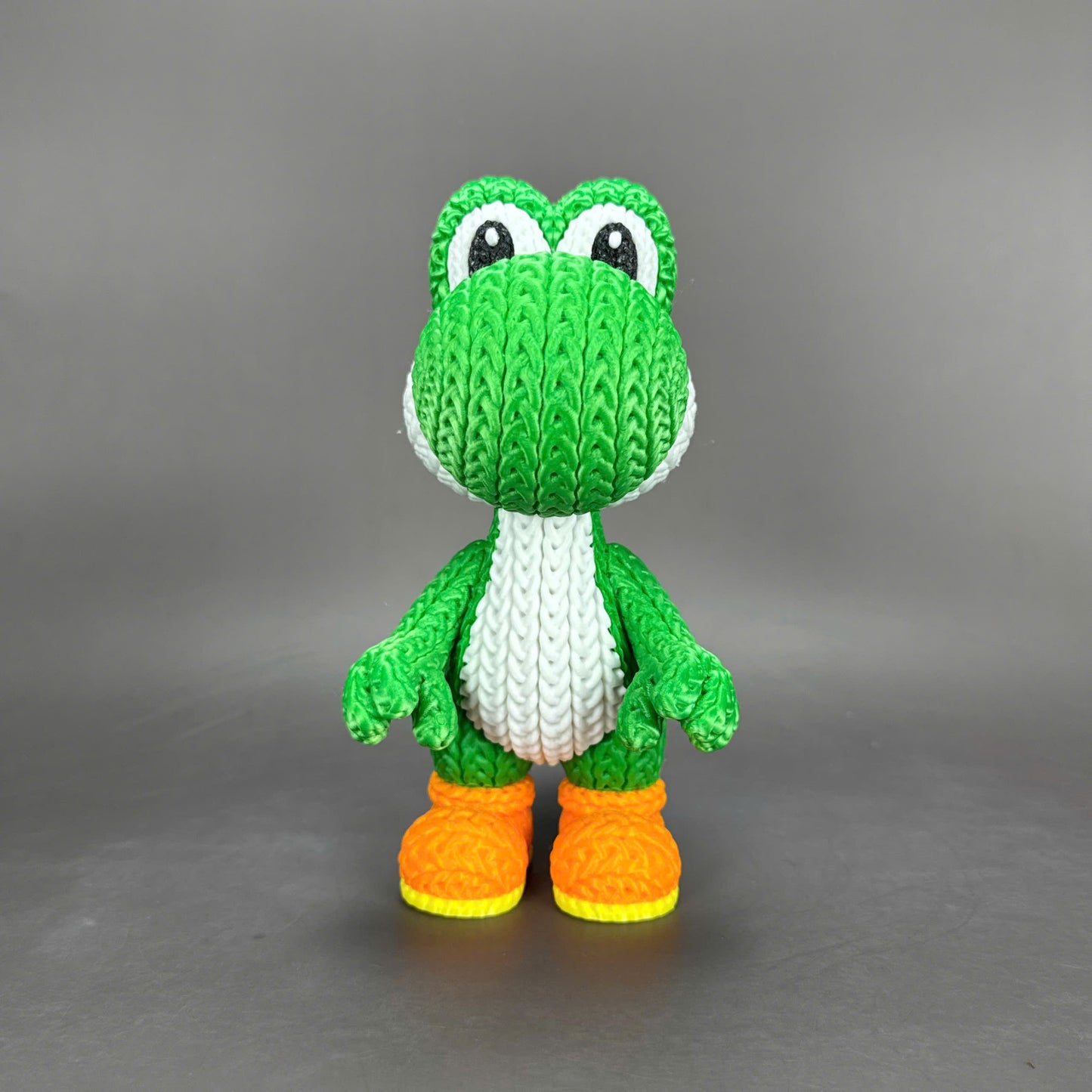 Pupazzo Yoshi effetto knitted – Figure decorativa stampata in 3D