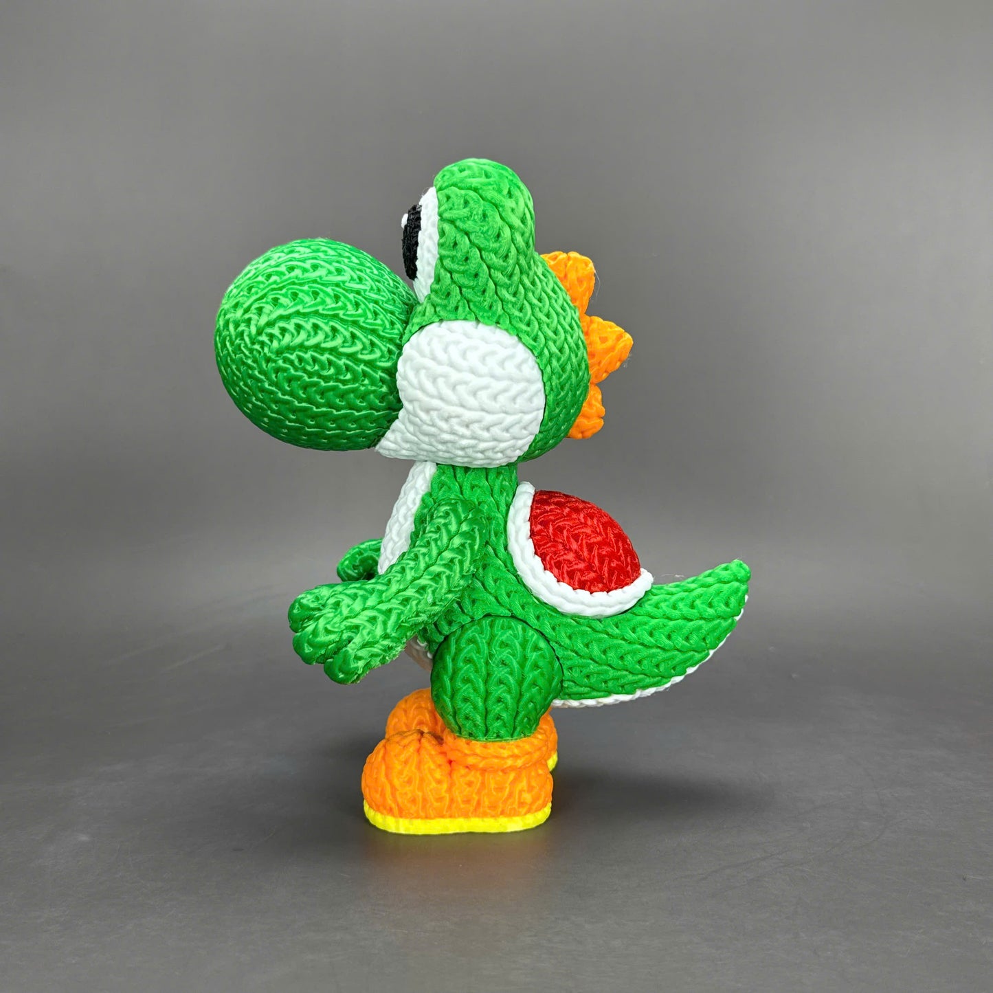 Pupazzo Yoshi effetto knitted – Figure decorativa stampata in 3D