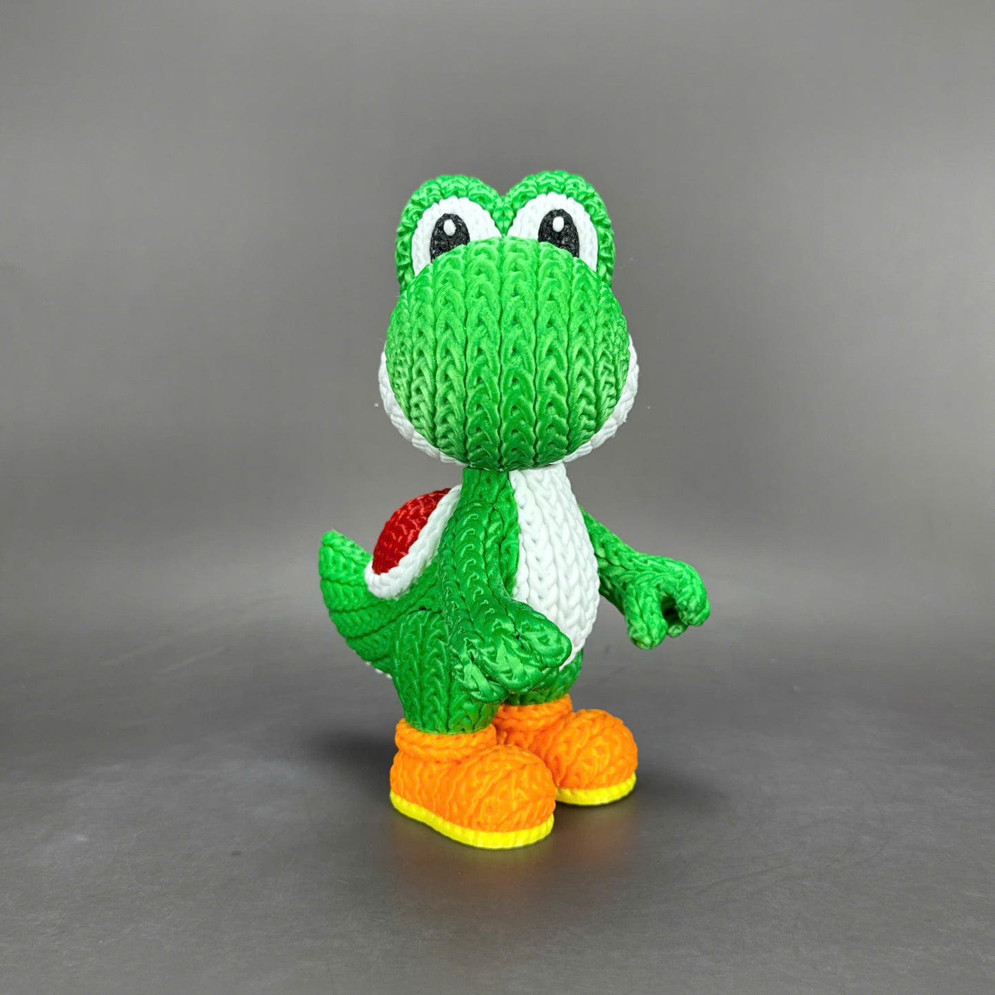 Pupazzo Yoshi effetto knitted – Figure decorativa stampata in 3D