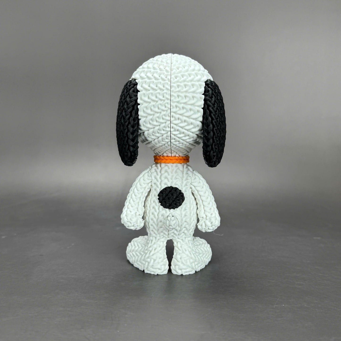 Pupazzo Snoopy effetto knitted – Figure decorativa stampata in 3D