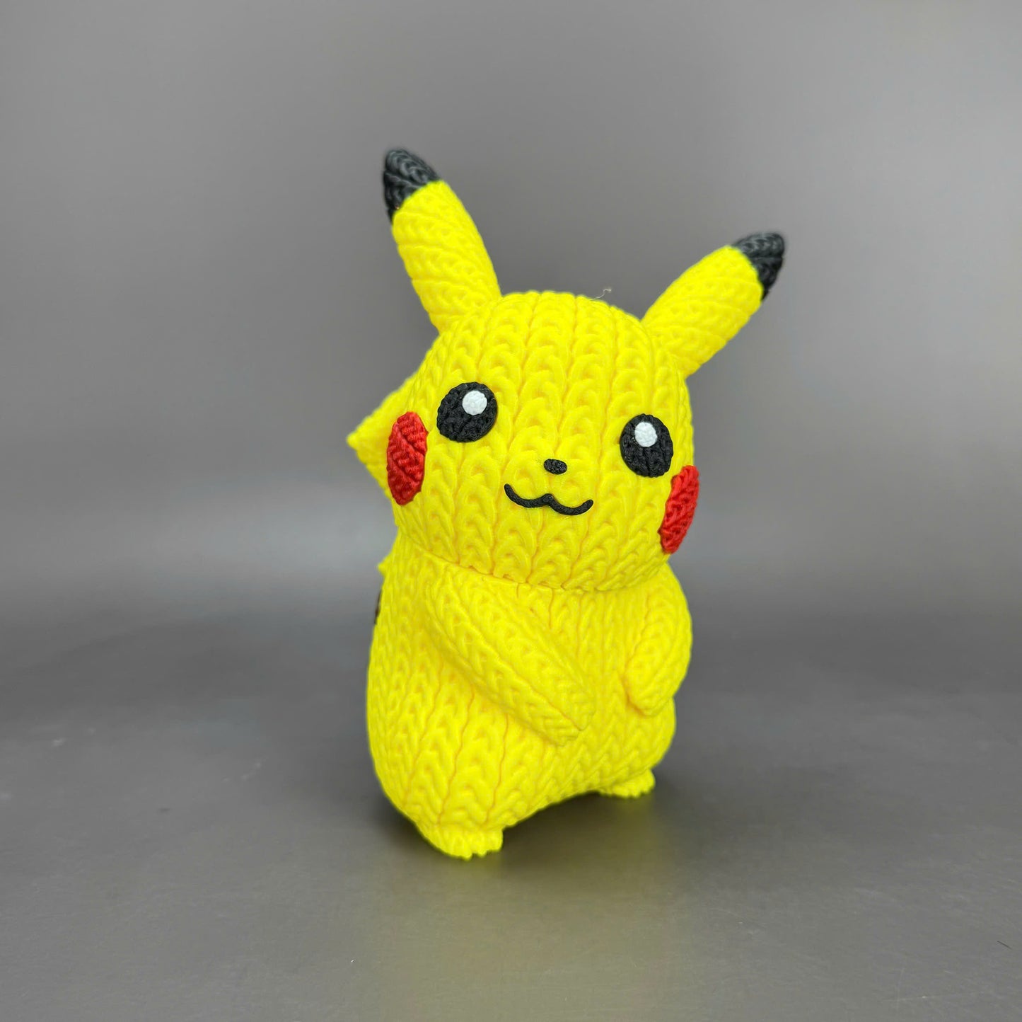Pupazzo Pikachu effetto knitted – Figure decorativa stampata in 3D
