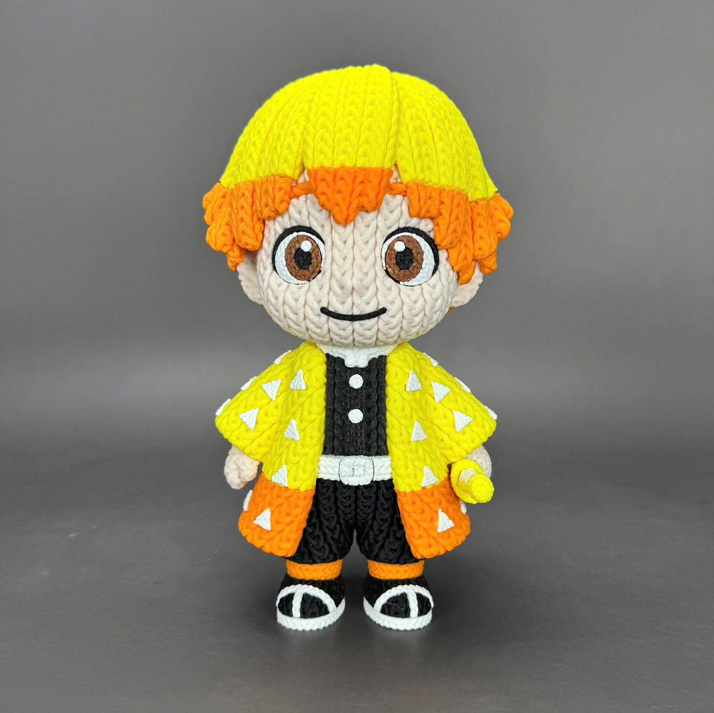 Pupazzo Zenitsu effetto knitted – Figure decorativa stampata in 3D