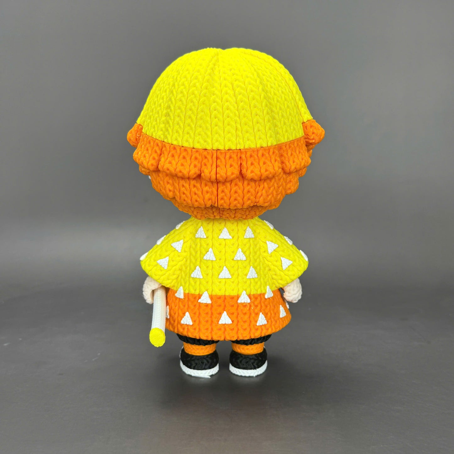 Pupazzo Zenitsu effetto knitted – Figure decorativa stampata in 3D