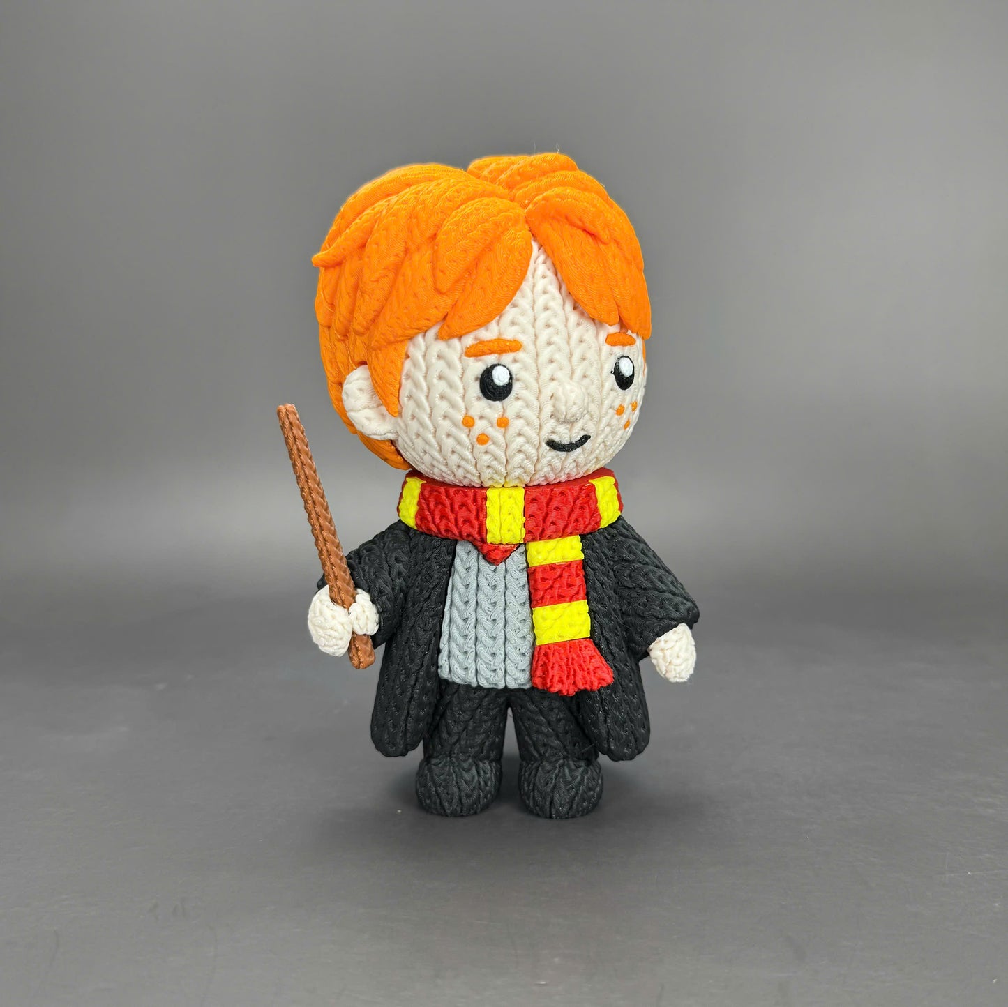 Pupazzo Ron Weasley effetto knitted – Figure decorativa stampata in 3D