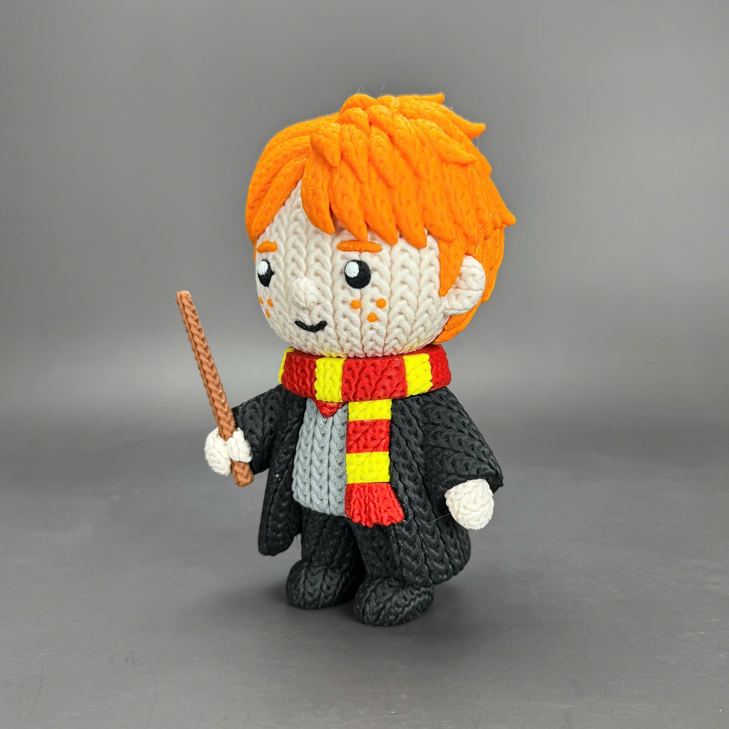 Pupazzo Ron Weasley effetto knitted – Figure decorativa stampata in 3D