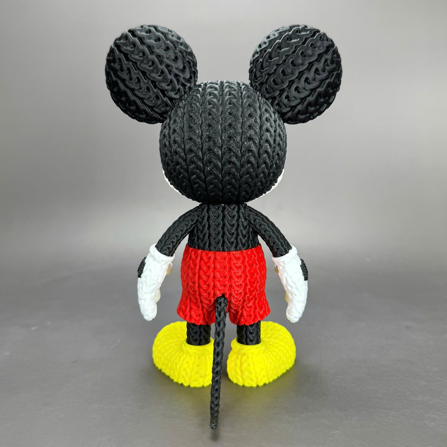 Pupazzo Topolino effetto knitted – Figure decorativa stampata in 3D