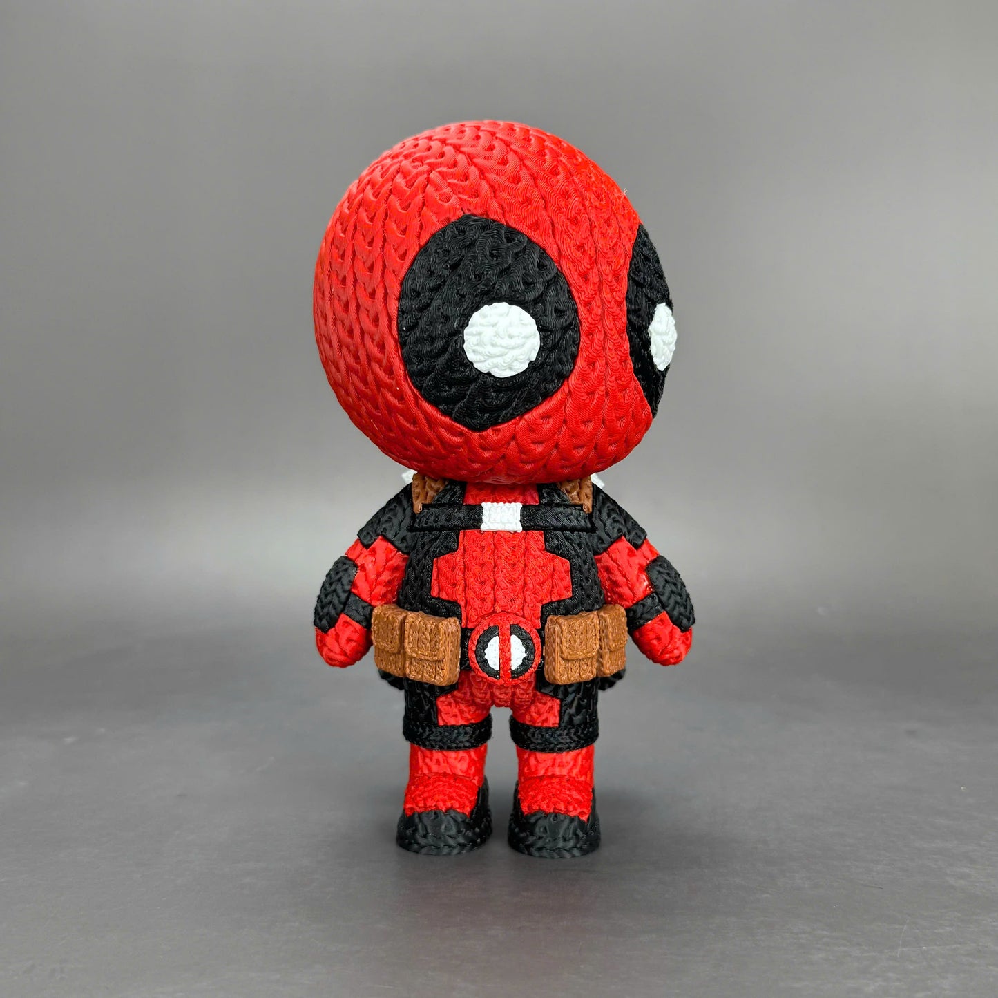 Pupazzo Deadpool effetto knitted – Figure decorativa stampata in 3D