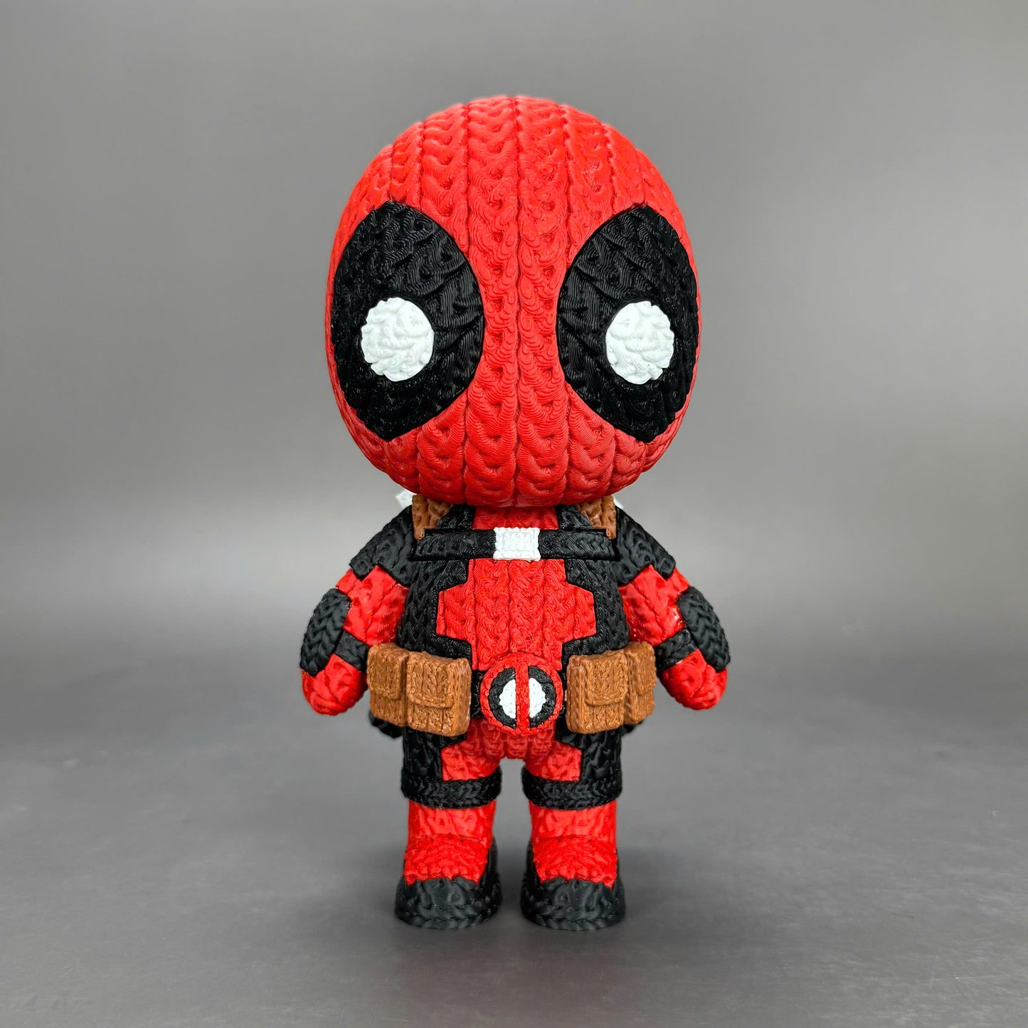 Pupazzo Deadpool effetto knitted – Figure decorativa stampata in 3D